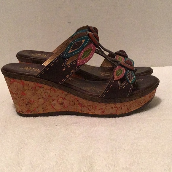 Spring Step Wedge Heel Slides - Picture 3 of 6